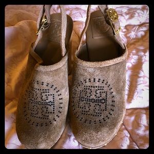 Tory Burch suede mules